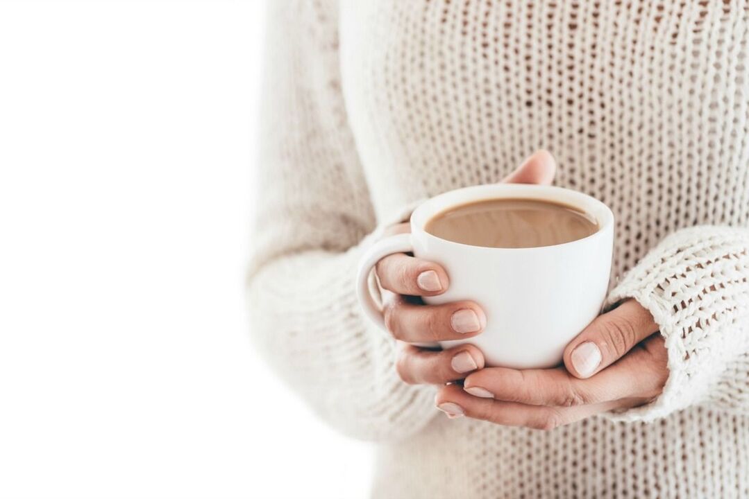 A glass of keto coffee to lose weight